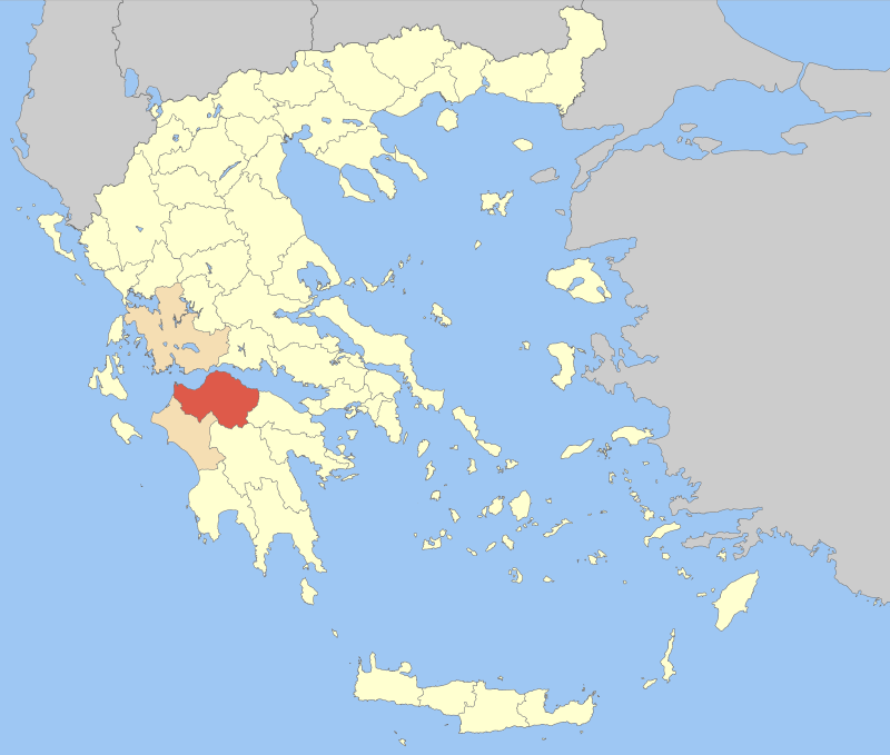 Map of Classical Achaea. Credits: Wikimedia Commons