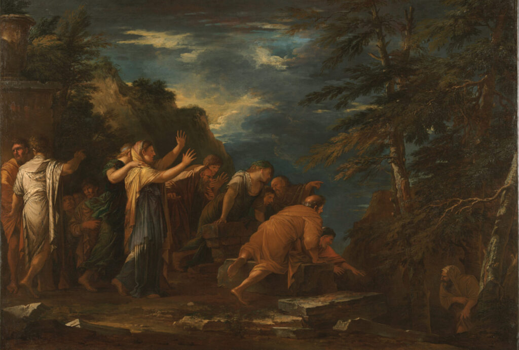 "Pythagoras Emerging from the Underworld" by Salvator Rosa. Credits: Wikimedia Commons