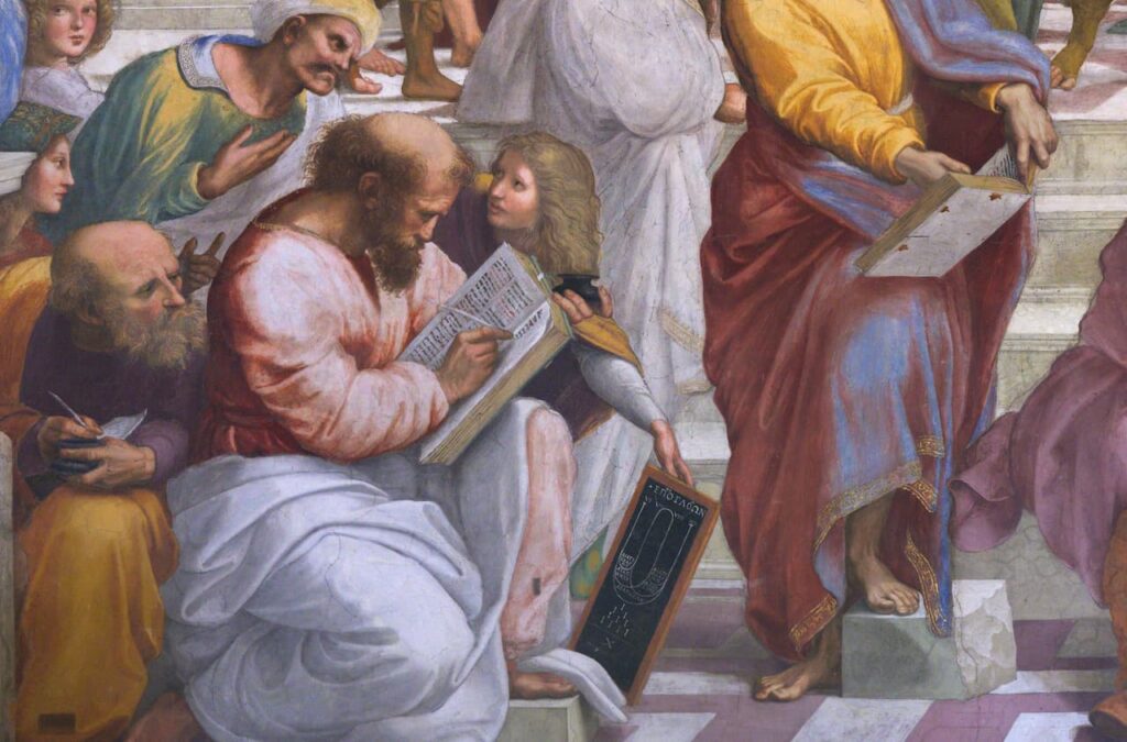 Pythagoras from Raphael's School of Athens. Credit: Wikimedia Commons